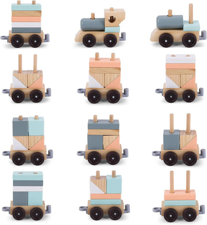 Holzzug 2-In-1 von UMU liebevolles Holzspielzeug Holzlok