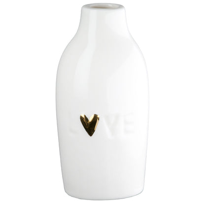 Vase aus Porzellan "Love" von Gilde Porzellanvase mit Herz