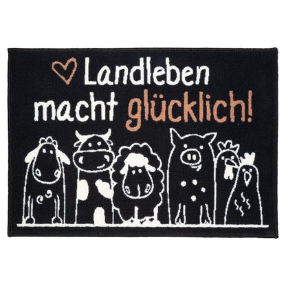 Fußmatte rechteckig "Landleben macht glücklich" von Gilde