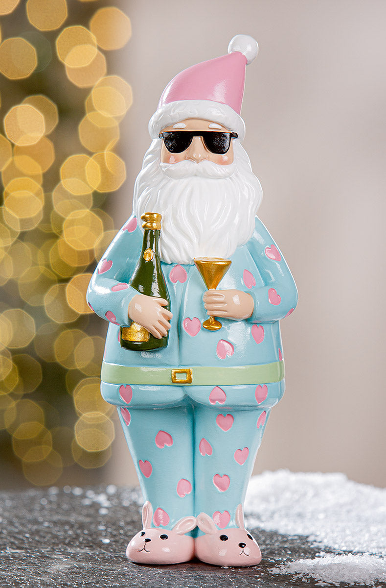 Santa „Crazy Xmas“ von Gilde – Weihnachtsfigur mit Herzen 22,5 cm