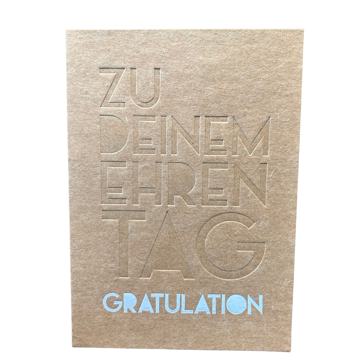 Geburtstagskarte „Zu deinem Ehrentag“ mit Umschlag von räder design