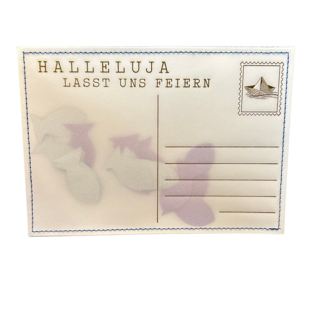 Karte „Halleluja lasst uns feiern“ mit Umschlag von räder design