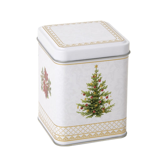 Teedose quadratisch "Weihnachtsbaum/Christmas Tree" von ihr - Weihnachten Weihnachtsdekoration