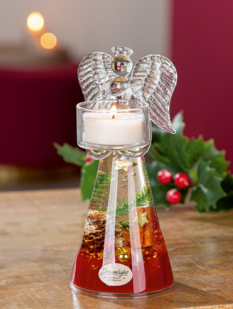 Dreamlight „Celebrate X-Mas“ von Gilde – Teelichthalter Rot 16 cm