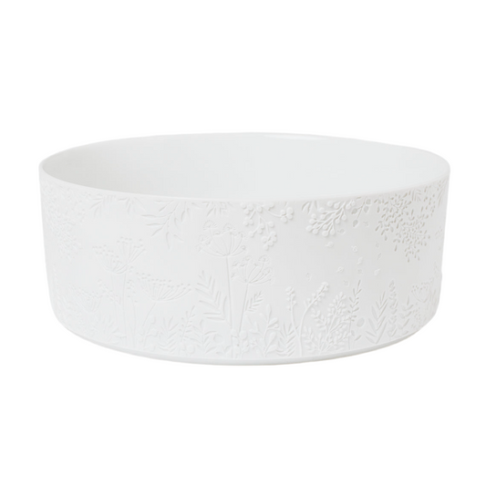 große Deko-Schale aus Porzellan mit Blumenmuster von räder design - Hingucker Schale