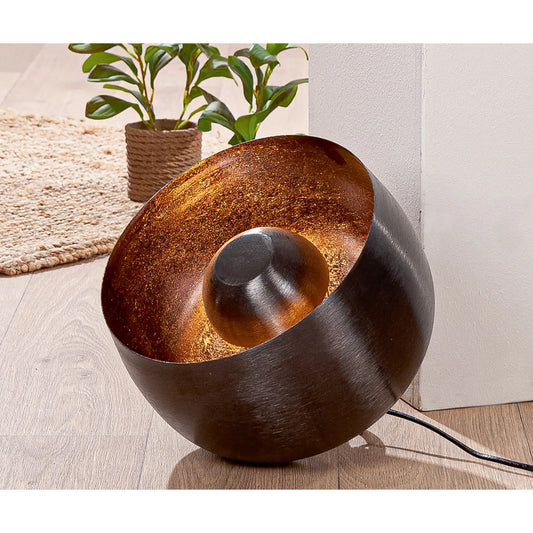 Bodenleuchte „Meteo“ von Gilde – Metall-Leuchte in Silberoptik Ø 25,5 cm
