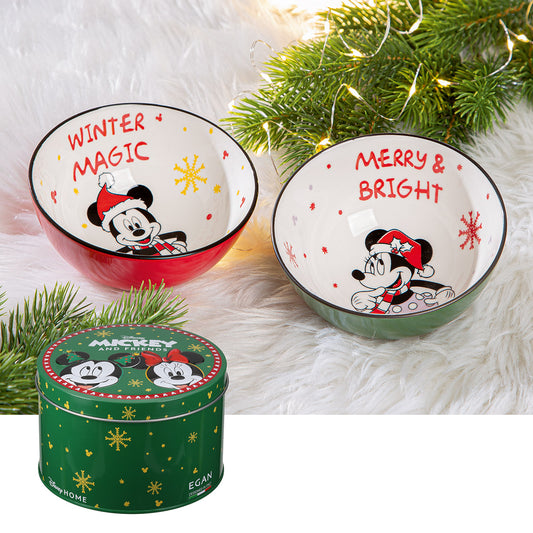 Disney Schalen 2er Set Mickey & Minnie „Winter Magic“ von Gilde
