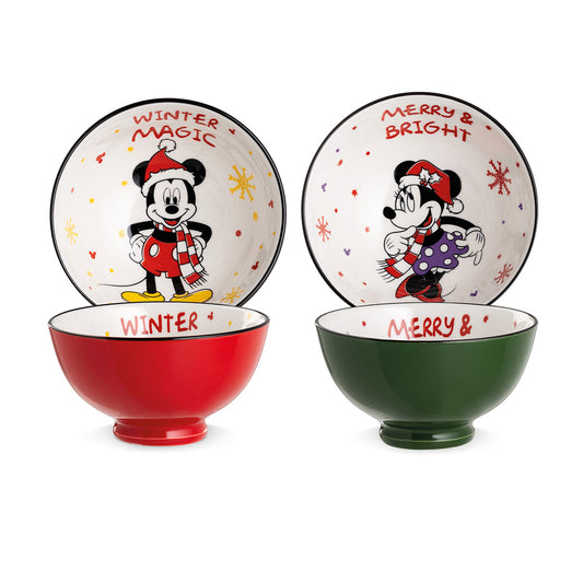Disney Schalen 2er Set Mickey & Minnie „Winter Magic“ von Gilde