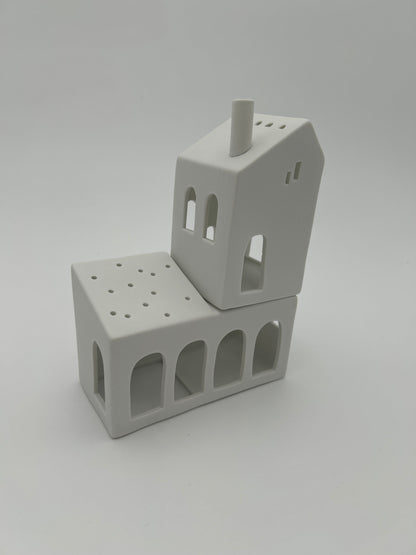 Stapelhaus der Bögen räder design Haus Häuser Lichthaus Neuheit 2026 12,6x6,2x17,6cm Porzellanhaus