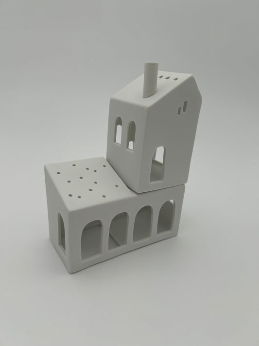 Stapelhaus der Bögen räder design Haus Häuser Lichthaus Neuheit 2026 12,6x6,2x17,6cm Porzellanhaus