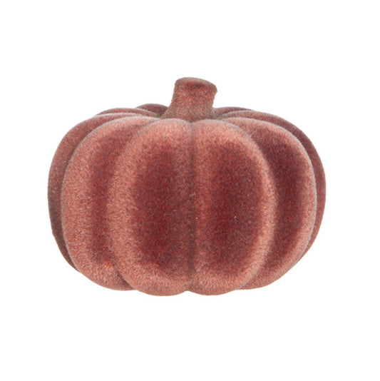 Dekoobjekt Kürbis von Gilde – Herbstdekoration in Braun & Grau Ø 10 cm