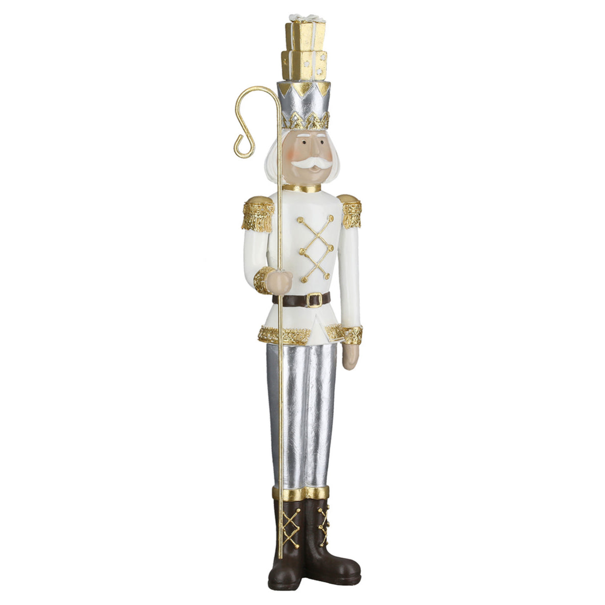 Nussknacker Figuren „Otto“ von Gilde – Weihnachtsdeko aus Kunstharz 34 cm 3er Set