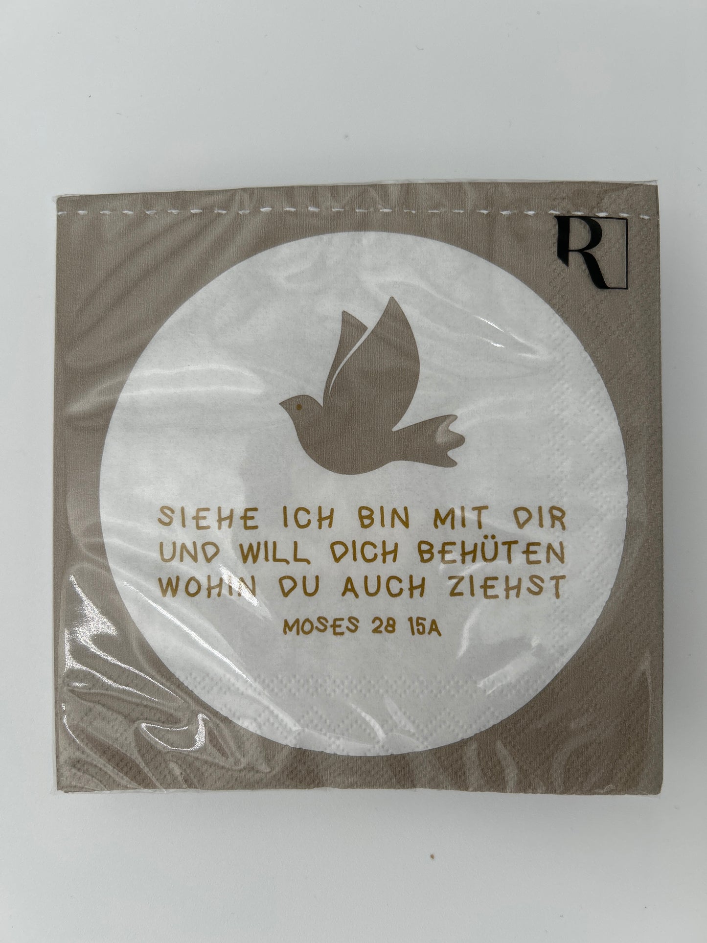 Cocktailserviette Siehe in bin mit dir... mit Taube - 25x25cm von räder design - Neuheiten 2026