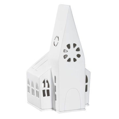 Lichthaus Kirche (groß) aus Porzellan von räder design - Weihnachten Weihnachtsdekoration