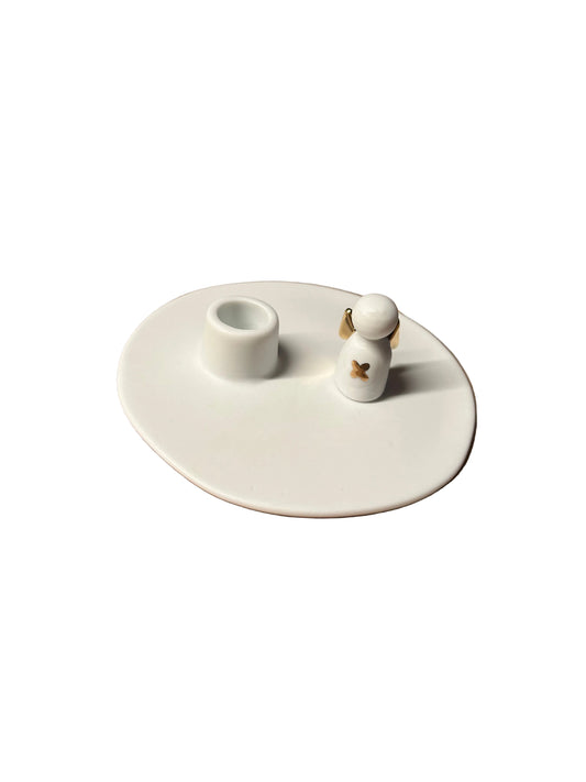 Kerzenhalter kleiner Glücksboote Glücksbringer Geschenkidee aus der Kollektion 2026 von räder design D.9,5m H.3,1cm