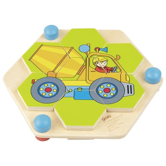 Wabenpuzzle Baustelle von goki