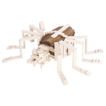 Bausteine II, goki nature 200 Holzbausteine - Naturholz für Kinder Bauen Steine