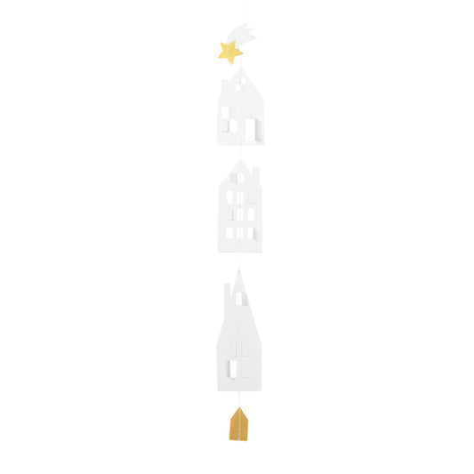 Girlande aus Papier 55cm "Winterstadt" von räder design - Weihnachten Weihnachtsdekoration