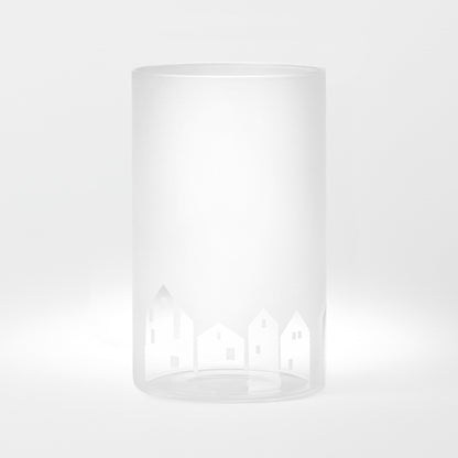 Windlicht mit Lichterdorf aus Porzellan von räder design - Weihnachten Weihnachtsdekoration