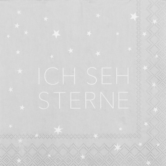 Cocktailservietten 25x25cm "Ich seh Sterne" von räder design - Weihnachten Weihnachtsdekoration