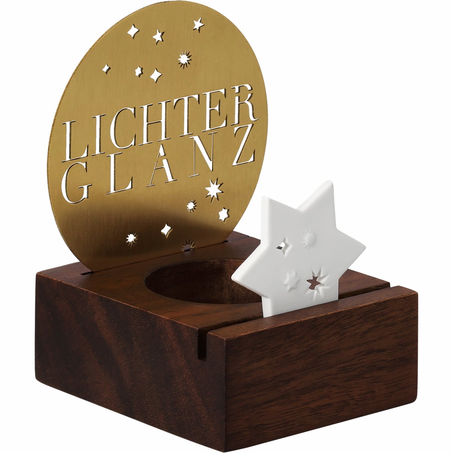 Lichtszene Lichterglanz Porzellan & Metall von räder design Weihnachtsdekoration Maße: 7,5x6,5x9,6cm