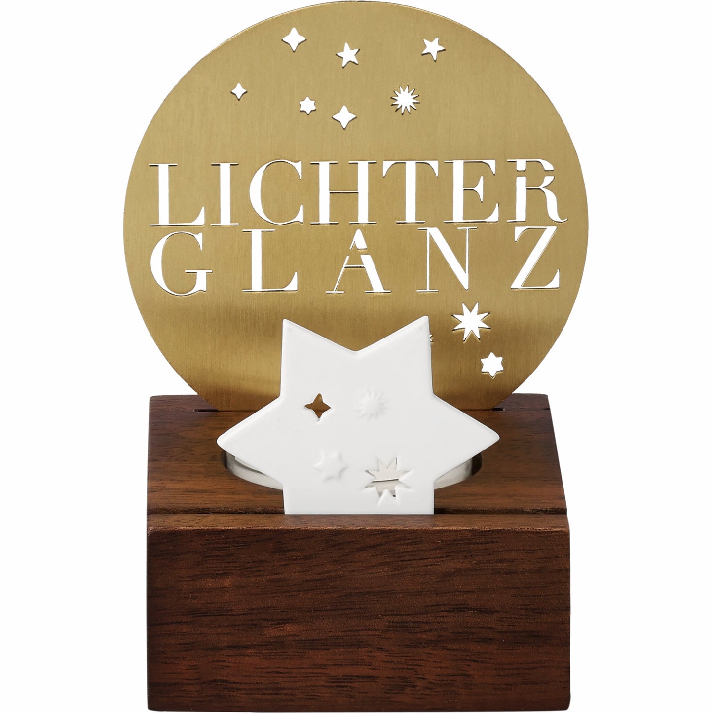 Lichtszene Lichterglanz Porzellan & Metall von räder design Weihnachtsdekoration Maße: 7,5x6,5x9,6cm