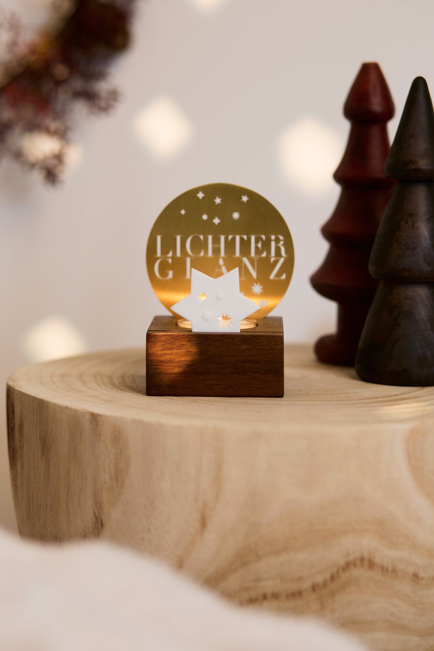 Lichtszene Lichterglanz Porzellan & Metall von räder design Weihnachtsdekoration Maße: 7,5x6,5x9,6cm