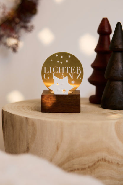 Lichtszene Lichterglanz Porzellan & Metall von räder design Weihnachtsdekoration Maße: 7,5x6,5x9,6cm