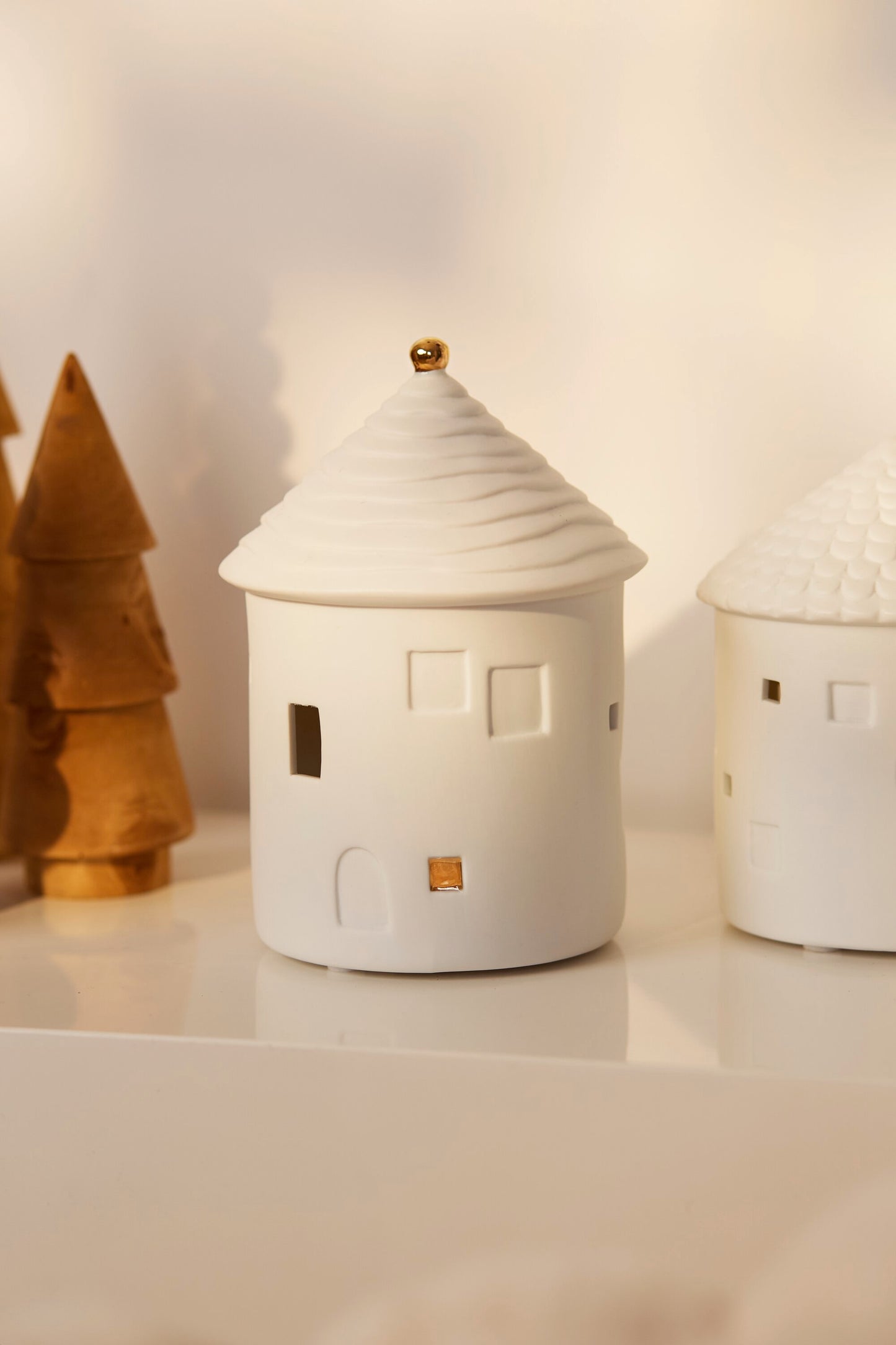 LED Lichthaus Schornstein von räder Design – Porzellanhaus mit LED-Beleuchtung