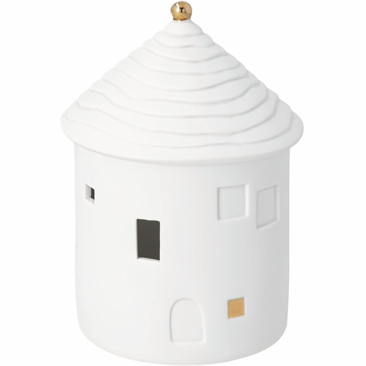 LED Lichthaus Kugel von räder design – Porzellanlicht mit winterlichem Charme