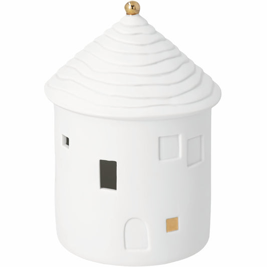LED Lichthaus Kugel von räder design – Porzellanlicht mit winterlichem Charme
