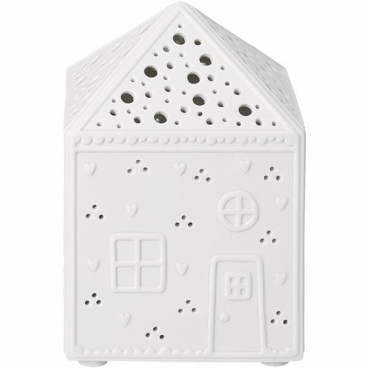 LED Lichthaus Lebkuchen von räder design – Festliches Porzellanhaus mit warmem LED-Licht