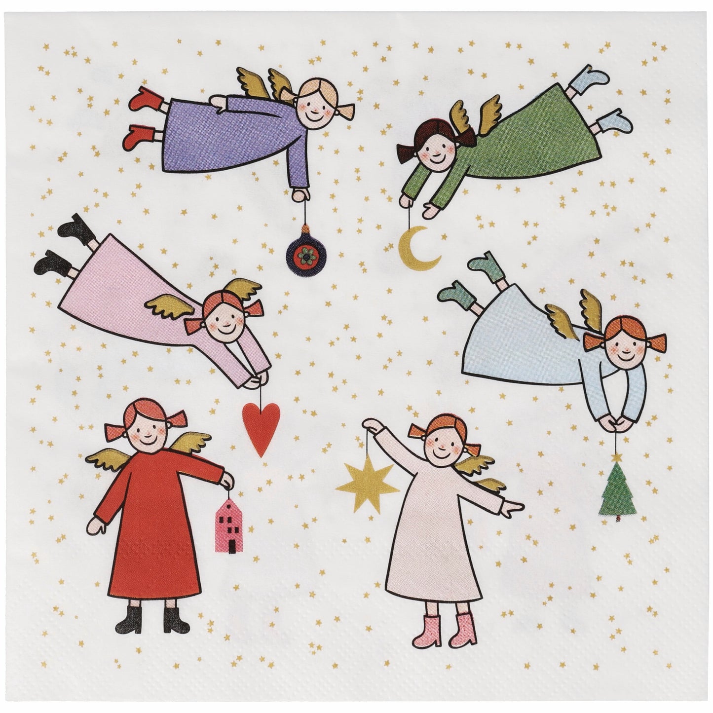 Serviette „Himmlische Schwestern“ New Edition 10 von Räder Design – 33 x 33 cm