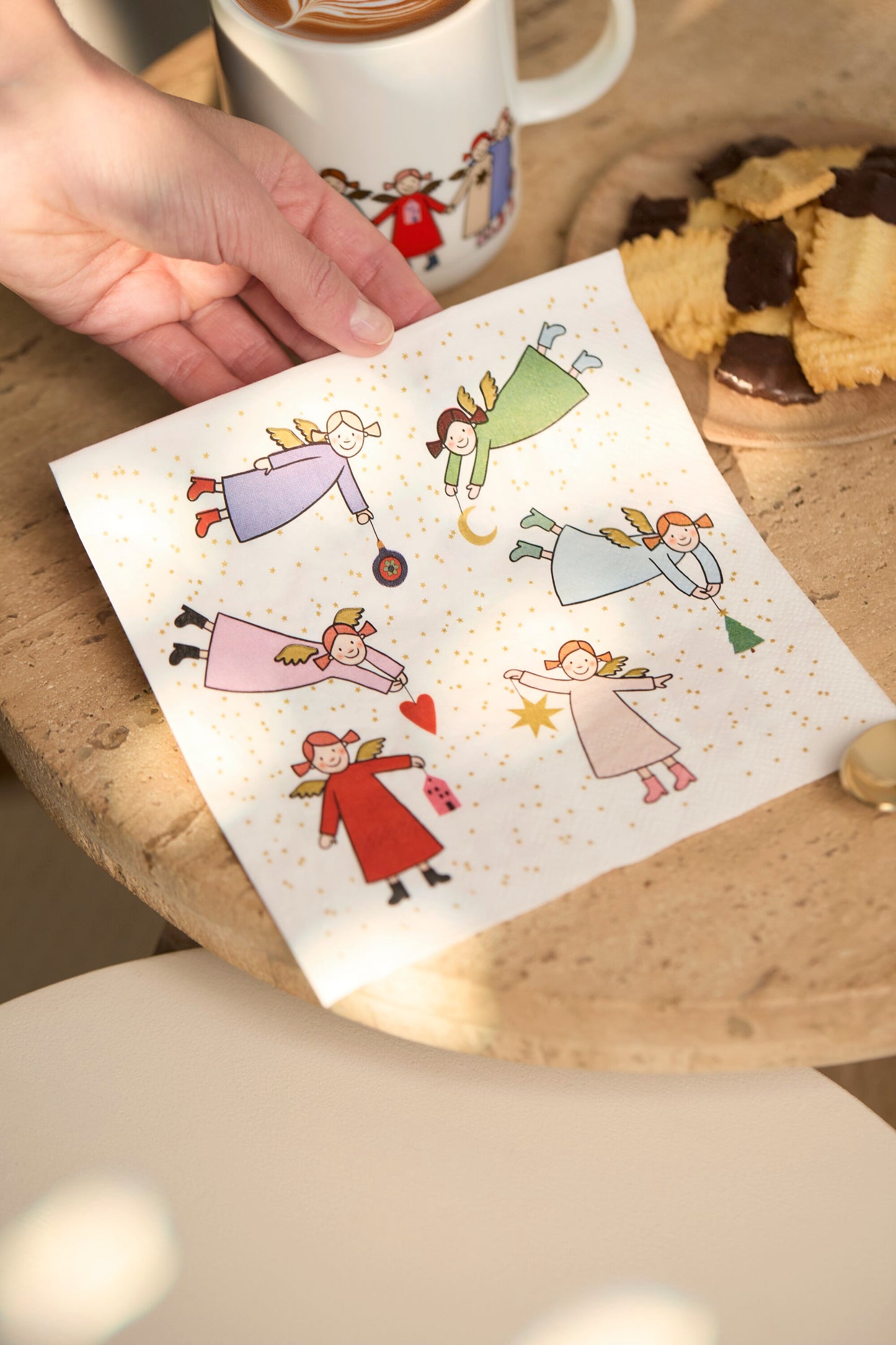 Serviette „Himmlische Schwestern“ New Edition 10 von Räder Design – 33 x 33 cm