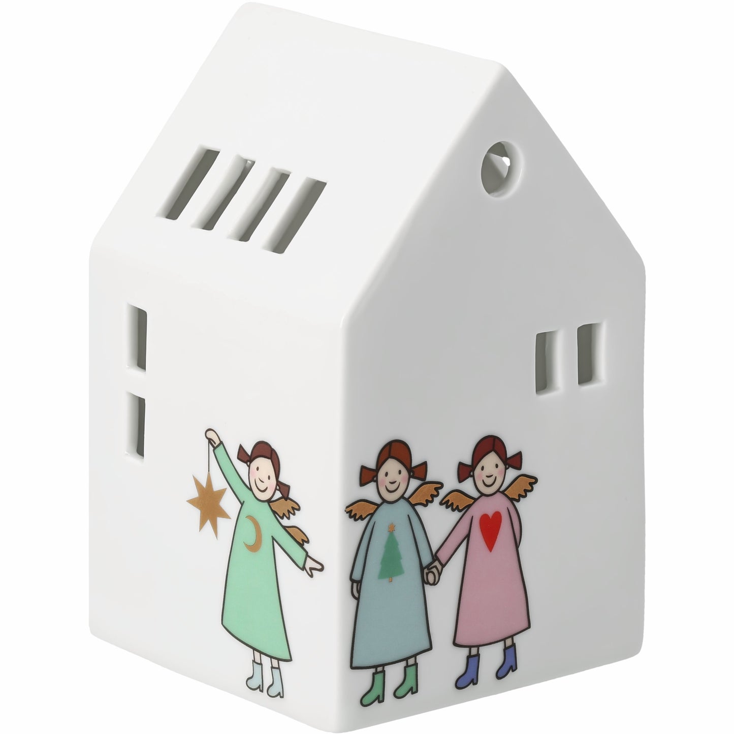 Himmlische Schwestern LED Lichthaus Edition 10 von räder Design – Porzellanhaus mit Timer
