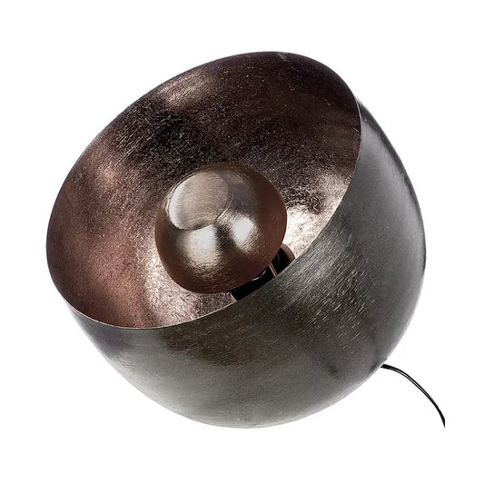 Bodenleuchte „Meteo“ von Gilde – Metall-Leuchte in Silberoptik Ø 25,5 cm