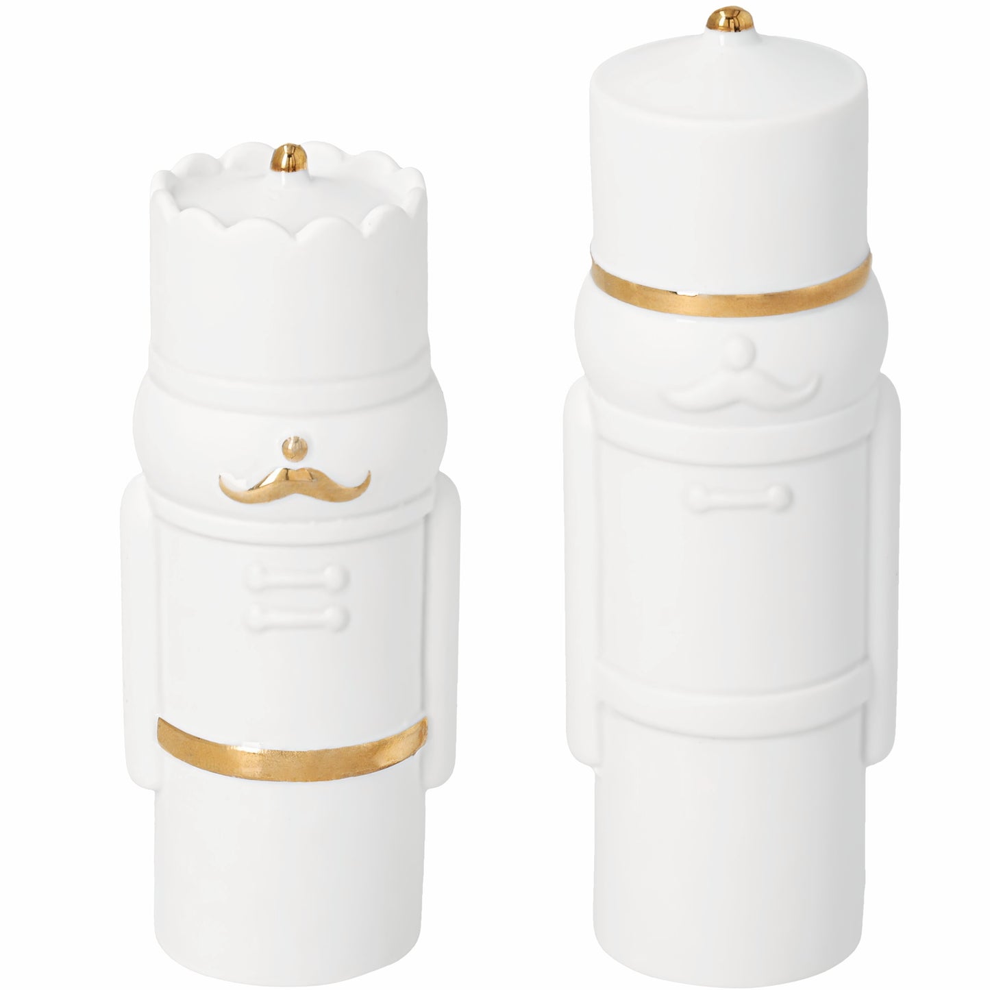 Nussknacker Figuren Set von räder design – 2 dekorative Weihnachtsfiguren aus Porzellan