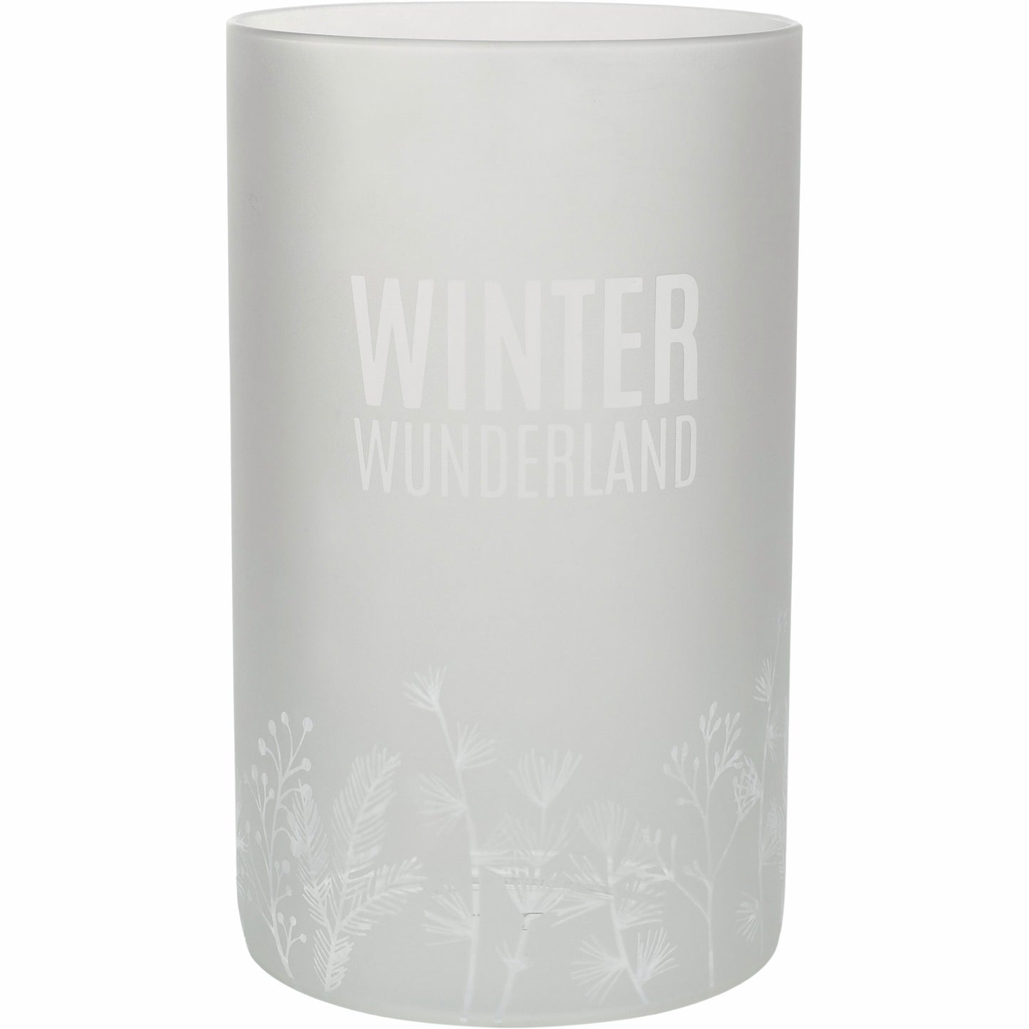 Weihnachtswindlicht „Winterwunderland“ von Räder Design – Windlicht Ø 15 cm, Höhe 24,8 cm