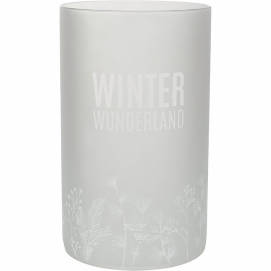 Weihnachtswindlicht „Winterwunderland“ von Räder Design – Windlicht Ø 15 cm, Höhe 24,8 cm