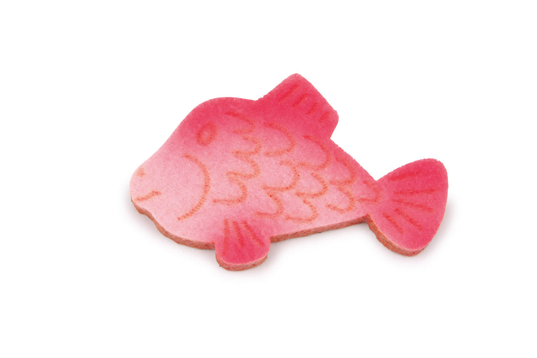 Kiste mit 24 Fischen aus Filz für Kinderküchen/Kinderkaufläden von small foot