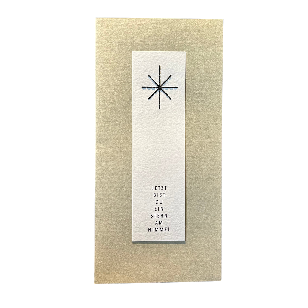 Trauerkarte lang „Jetzt bist du ein Stern am Himmel“ mit Umschlag von räder design