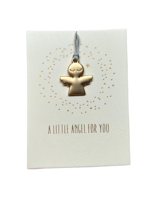 Mini-Ornament "Engel" mit Grußkarte von räder design - Weihnachten Geschenkidee