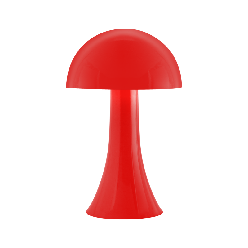 Mini-Leuchte Filou Red von Remember Retro 80er Jahre Tischlampe in Rot Modern