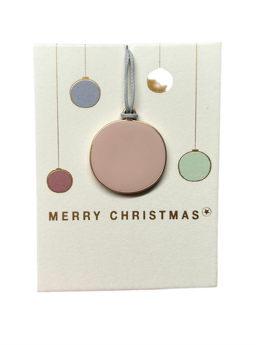 Mini-Ornament "Kugel" mit Grußkarte von räder design - Weihnachten Geschenkidee