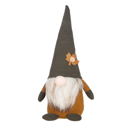 Wichtel Figur „Canadian“ von Gilde – Stoff-Wichtel mit Blattmotiv 24 cm
