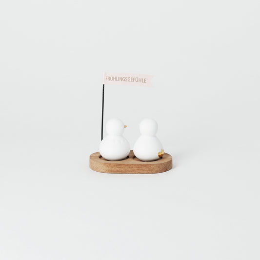 Ostergruß Frühlingsgefühle Frühlingsgruß Küken liebe Netter Frühjahrgruß Mitbringsel von räder design Holz & Porzellan 7x4,3x8cm