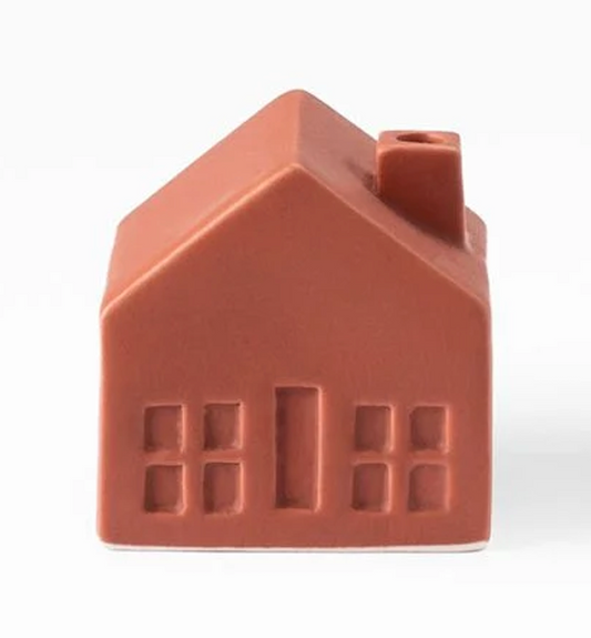 Mini Gartenhäuschen aus Porzellan rot/blau/orange/creme von räder design