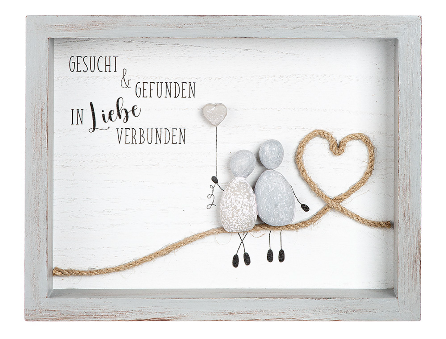 Steinbild rechteckig "Der schönste Weg/Gesucht & Gefunden" von Gilde Richtiger Weg Bild Stein Geschenkidee
