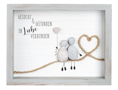 Steinbild rechteckig "Der schönste Weg/Gesucht & Gefunden" von Gilde Richtiger Weg Bild Stein Geschenkidee