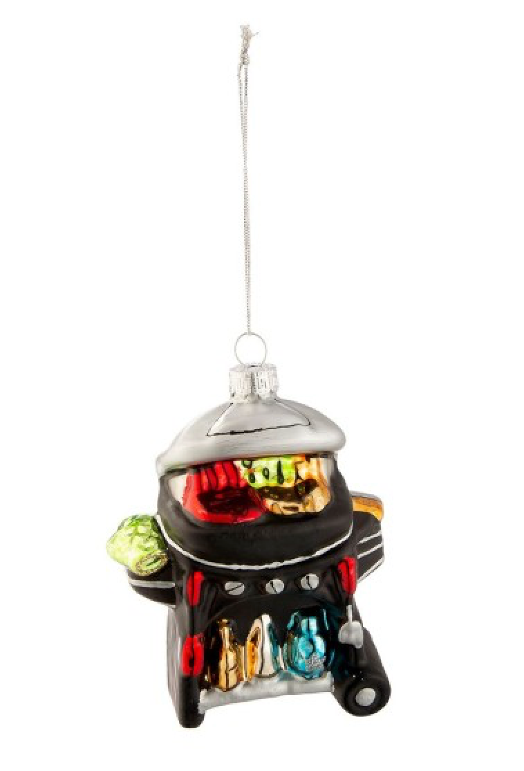 Baumschmuck Gasgrill von Gilde – Origineller Christbaumschmuck aus Glas